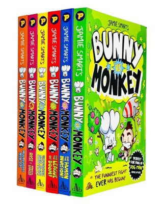Bunny vs Monkey 7 Books Collection Set By Jamie Smart (Bunny vs Monkey ...