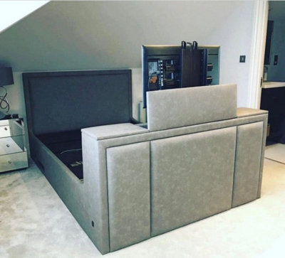 Bunton Double Size TV Bed (Grey)