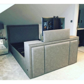 Bunton Double Size TV Bed (Grey)