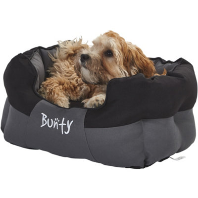 Bunty Anchor Cat & Dog Bed - Oxford Fabric, Water-Resistant, Machine Washable, Anti Anxiety, Calming Dog Bed - Small, Black Price Comparisons | Compare The Build