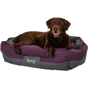 Bunty Anchor Cat & Dog Bed - Oxford Fabric, Water-Resistant, Machine Washable, Anti Anxiety, Calming Dog Bed - X-Large, Purple