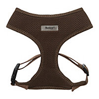 Bunty No Pull Dog Harness - Soft, Breathable, Durable and Adjustable, Lightweight Anti Pull Dog Harness - Brown, Medium