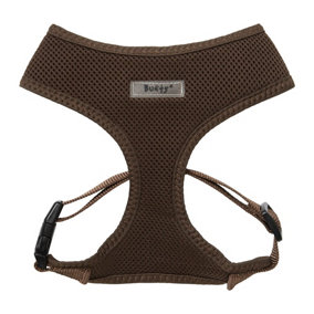Bunty No Pull Dog Harness - Soft, Breathable, Durable and Adjustable, Lightweight Anti Pull Dog Harness - Brown, Medium