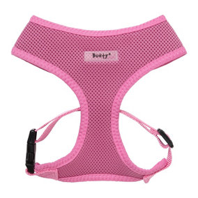 Bunty No Pull Dog Harness - Soft, Breathable, Durable and Adjustable, Lightweight Anti Pull Dog Harness - Pink, Medium