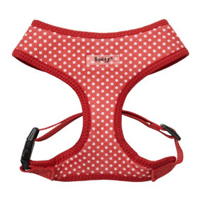 Bunty No Pull Dog Harness - Soft, Breathable, Durable and Adjustable, Lightweight Anti Pull Dog Harness - Polka Dot, Medium
