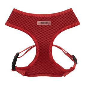 Bunty No Pull Dog Harness - Soft, Breathable, Durable and Adjustable, Lightweight Anti Pull Dog Harness - Red, Medium