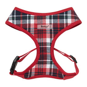 Bunty No Pull Dog Harness - Soft, Breathable, Durable and Adjustable, Lightweight Anti Pull Dog Harness - Tartan, Large