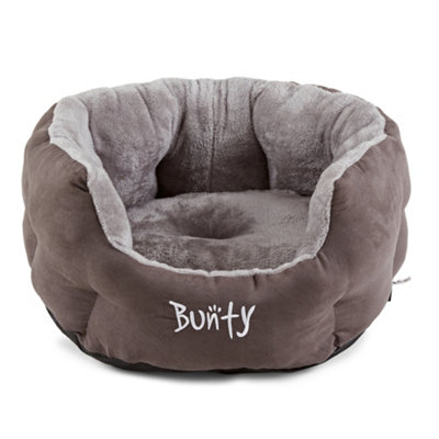 Bunty Polar Dog Bed - High Walled Calming Dog Bed, Insulating and Warm Fleece Interior, Machine Washable - Large, Grey Price Comparisons | Compare The Build