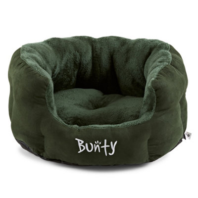Bunty Polar Dog Bed - High Walled Calming Dog Bed, Insulating and Warm Fleece Interior, Machine Washable - Medium, Green Price Comparisons | Compare The Build