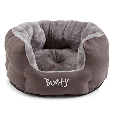 Bunty Polar Dog Bed - High Walled Calming Dog Bed, Insulating and Warm Fleece Interior, Machine Washable - Medium, Grey Price Comparisons | Compare The Build