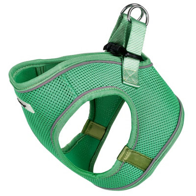 Bunty Reflective Dog Harness Step In Easy Fit Lightweight Breathable Secure Comfortable Fit Green Extra Small 34cm DIY at B Q