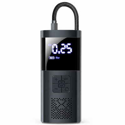 BURAKH Cordless Digital Tyre Inflator Air Pump with LED Light, 150 PSI ...