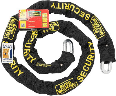 BURG-WÄCHTER  Sold Secure  Extra Strong Chain, Black, 1M length