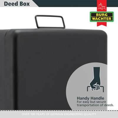 Burg-Wachter 14 inch Deed storage Box. Ideal for secure storage of ...