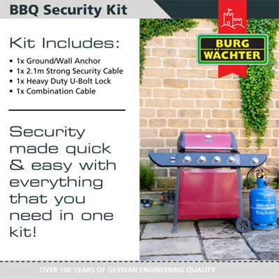 BURG-WACHTER BBQ SECURITY KIT ALL IN ONE BOX