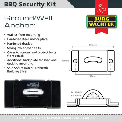 BURG-WACHTER BBQ SECURITY KIT ALL IN ONE BOX