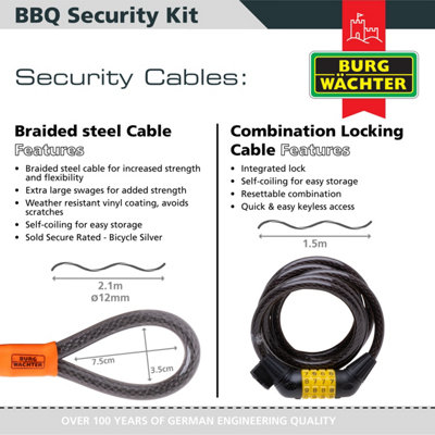 BURG-WACHTER BBQ SECURITY KIT ALL IN ONE BOX - 5