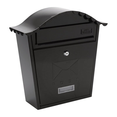 Burg-Wachter Black Classic Wall Mounted Galvanised Steel Lockable ...