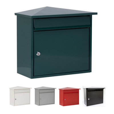 Burg-Wachter Mersey Large Wall Mounted Galvanised Steel Post Box ...