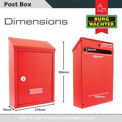 Burg-Wachter MB09S Avon Achteringang Wandmontage Gegalvaniseerd Staal
