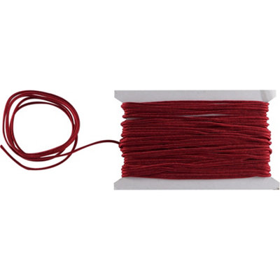 Burgancy Nylon Cord 1.2mm Braided Rope, 10 Metres