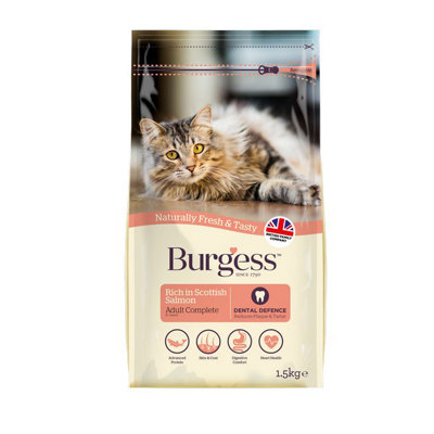 Burgess Adult Cat Scottish Salmon Dried Food