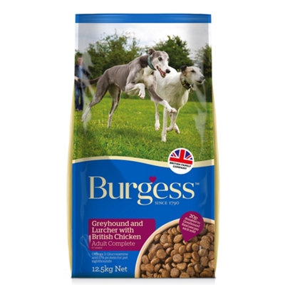 Burgess Greyhound And Lurcher Chicken Dog Food 12.5kg DIY at B Q