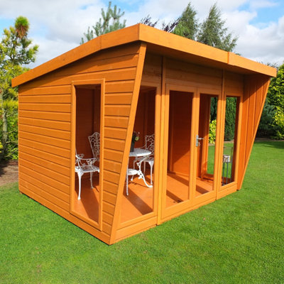 Burghclere 10 x 10 Feet Summerhouse - L358.6 x W320.8 x H250 cm