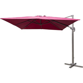 Burgundy parasol square umbrella 264x40x16CM
