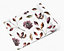 Burgundy Rose Leaf Stems Self Adhesive Vinyl