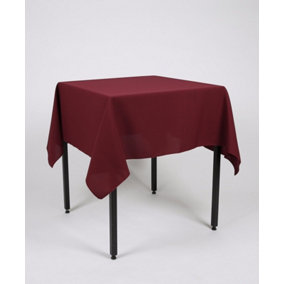 Burgundy Square Tablecloth 121cm x 121cm  (48" x 48")