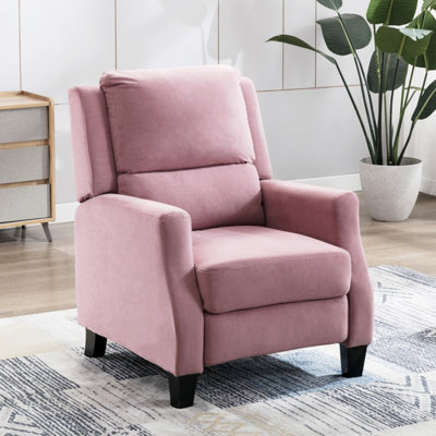 Small pink store recliner