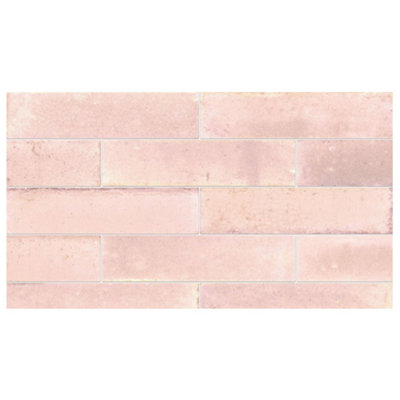 Burmantofts Hope Patina Glaze Sample - Rose - (L) 250mm (W) 60mm - 4