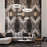 Burmantofts Palazzo Minerva Bookmatch A Sample - Black - Orobico Marble Effect Porcelain