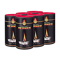 Burner Firestarters Odourless Easy Light Long Burn BBQ Oven Stove Fireplace Firelighters 6 x Pack