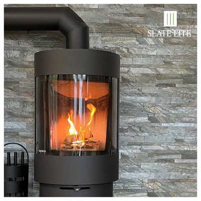 Burning Forest Slate Veneer Multi Brick 120 x 60cm Thin & Light Weight Sheet Price Comparisons | Compare The Build