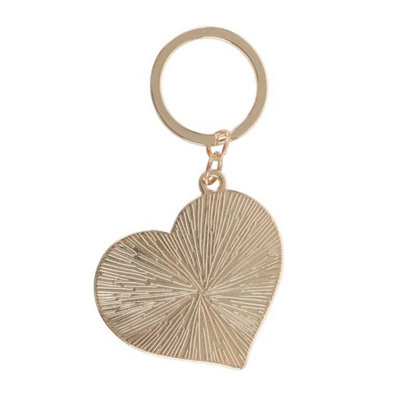 Burning Heart Keyring - Rebellious Flame Design for Keys & Bags