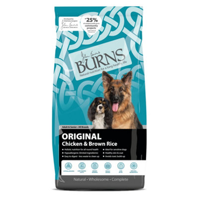 Burns Adult & Senior Original Chicken & Brown Rice Dog Food 12kg