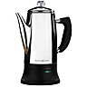 Burwells Cordless Electric Coffee Percolator 1.4L - Cordless Stainless Steel Cafetiere - Holds 10 Cups/5 Mugs