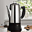Burwells Cordless Electric Coffee Percolator 1.4L - Cordless Stainless Steel Cafetiere - Holds 10 Cups/5 Mugs