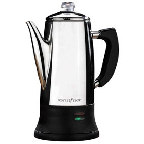 Burwells Cordless Electric Coffee Percolator 1.4L - Holds 10 Cups/5 Mugs