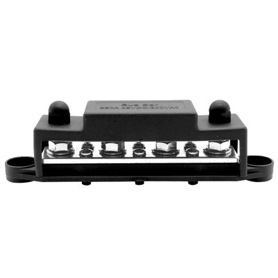 Bus Bar 250a 4 x M8 terminals. 8 screw terminals. Both