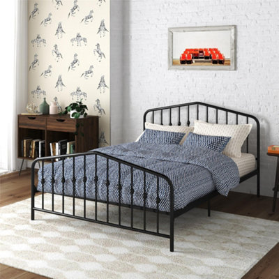 Bushwick Metal Bed Black, King