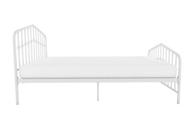 Bushwick metal bed in white, king
