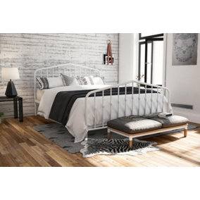 Bushwick Metal Bed White, Double