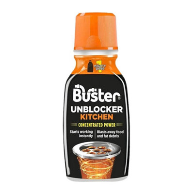 Buster Kitchen Plughole Unblocker | 200g One Shot Unblocking Granules UK