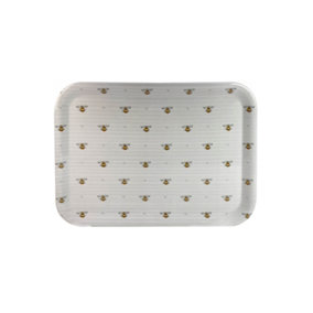 Busy Bees Large Rectangular Tray Grey