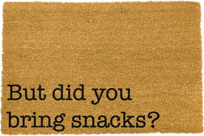 But Did You Bring Snacks Doormat