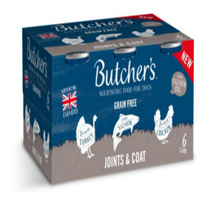 Butcher's Joints & Coat Dog Food Cans 24 x 390g
