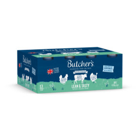 Butcher's Lean & Tasty Low Fat Dog Food Cans 24 x 390g